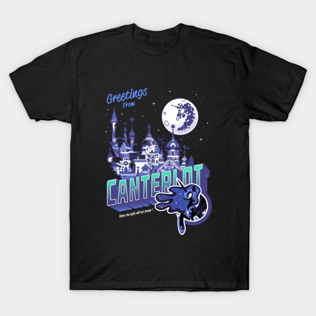 Greetings from Canterlot - Variant T-Shirt by GillesBone